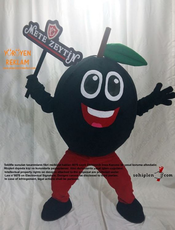 Zeytin Maskotu / Mete Zeytincilik Bursa Gemlik maskot kostümü