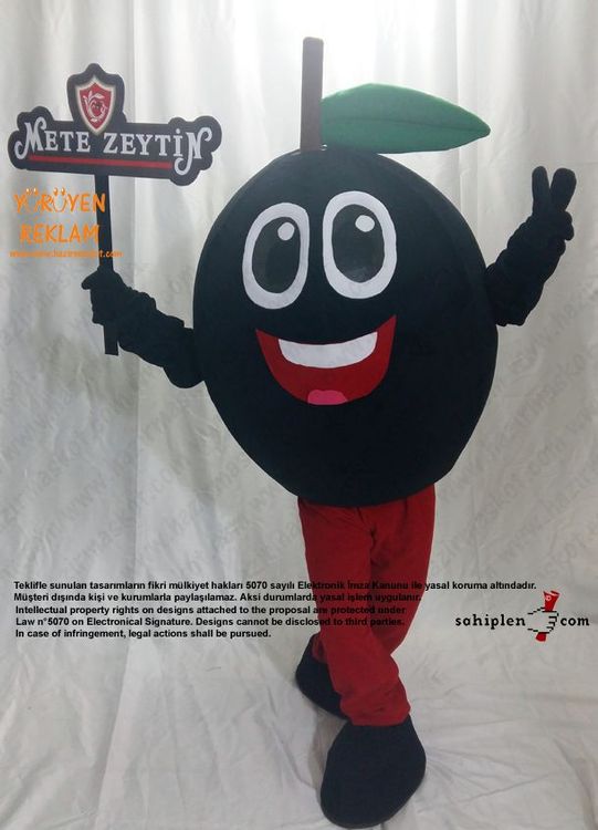 Zeytin Maskotu / Mete Zeytincilik Bursa Gemlik maskot kostümü