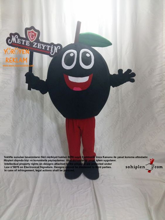 Zeytin Maskotu / Mete Zeytincilik Bursa Gemlik maskot kostümü