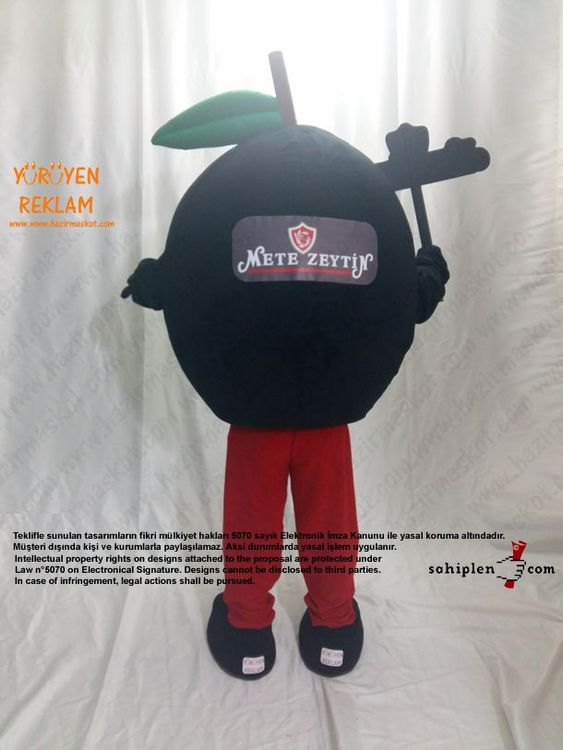 Zeytin Maskotu / Mete Zeytincilik Bursa Gemlik maskot kostümü