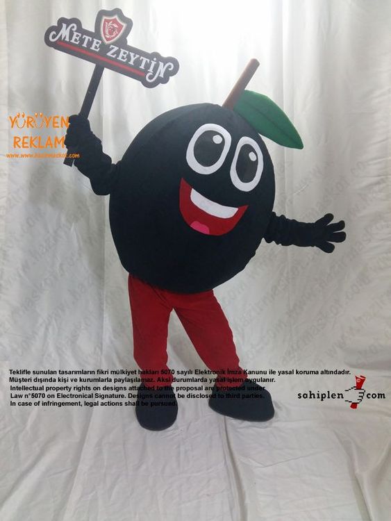 Zeytin Maskotu / Mete Zeytincilik Bursa Gemlik maskot kostümü