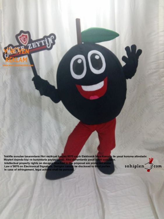 Zeytin Maskotu / Mete Zeytincilik Bursa Gemlik maskot kostümü