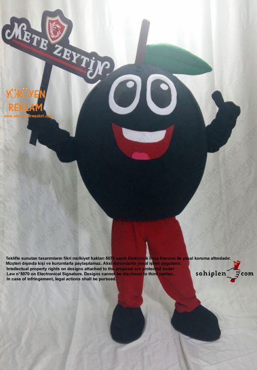 Zeytin Maskotu / Mete Zeytincilik Bursa Gemlik maskot kostümü