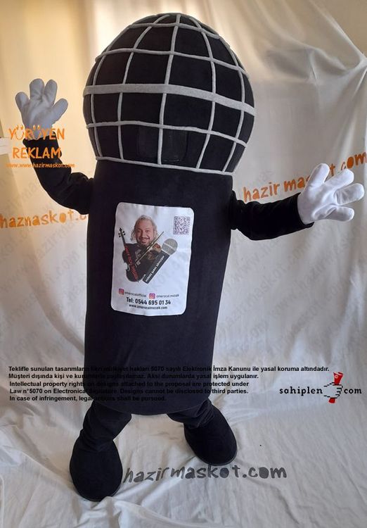 Mikrofon Maskot Kostümü maskot kostümü