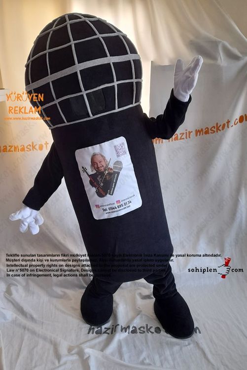 Mikrofon Maskot Kostümü maskot kostümü