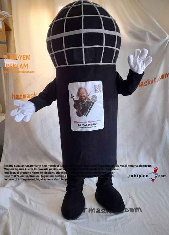 Mikrofon Maskot Kostümü maskot kostümü