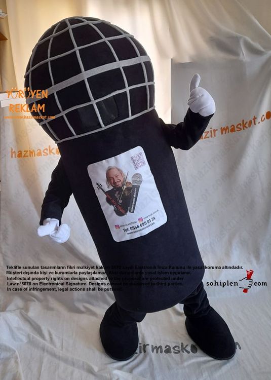Mikrofon Maskot Kostümü maskot kostümü