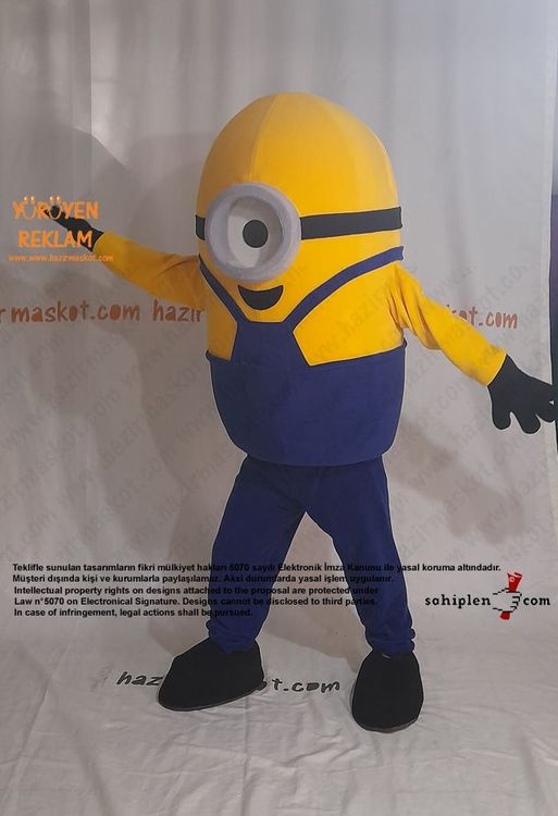 Minion Maskot Kostümü maskot kostümü