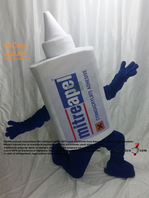 Mitre Apel Yapıştırıcı Maskot Kostümü maskot kostümü