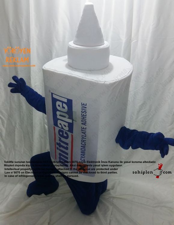 Mitre Apel Yapıştırıcı Maskot Kostümü maskot kostümü