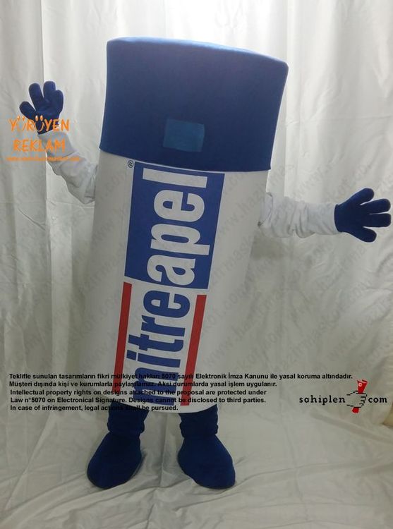 Mitre Apel Sprey Maskot Kostümü maskot kostümü