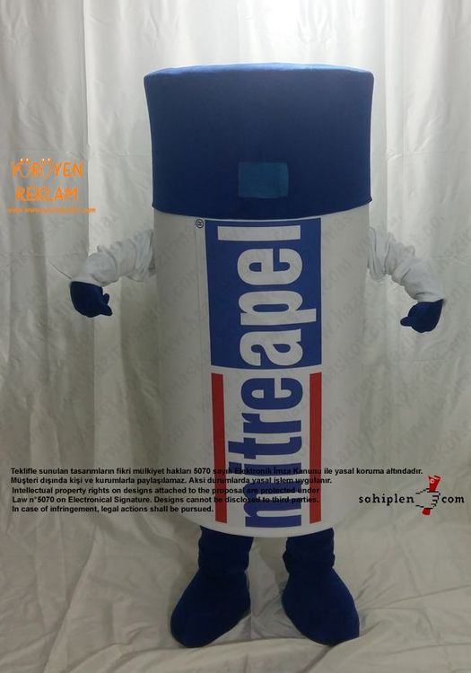 Mitre Apel Sprey Maskot Kostümü maskot kostümü