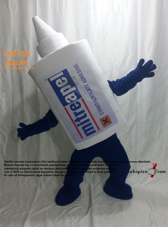 Mitre Apel Yapıştırıcı Maskot Kostümü maskot kostümü