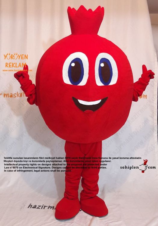 Nar Maskot / Pomegranate Mascot Costıme maskot kostümü