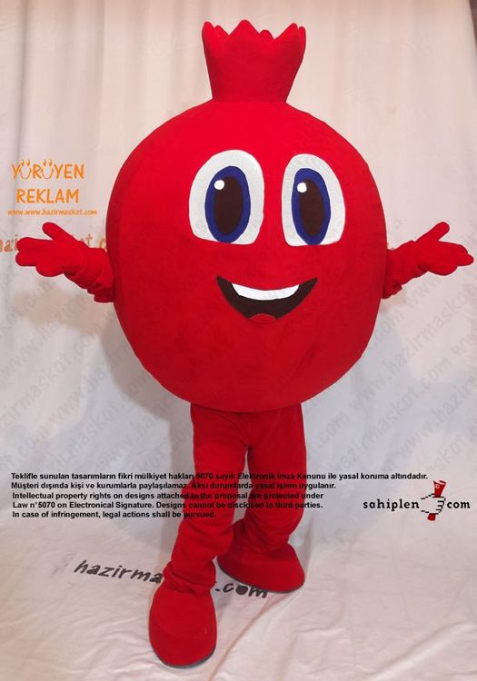 Nar Maskot / Pomegranate Mascot Costıme maskot kostümü