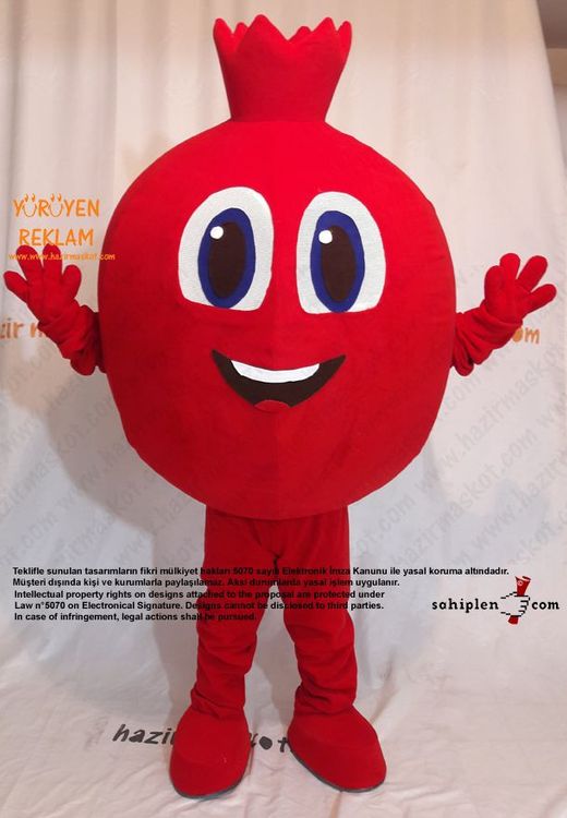 Nar Maskot / Pomegranate Mascot Costıme maskot kostümü