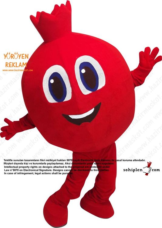 Nar Maskot / Pomegranate Mascot Costıme maskot kostümü