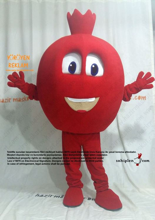 Nar Maskotu / Şanlı Urfa Suruç Belediyesi / Gelişim Ofset maskot kostümü