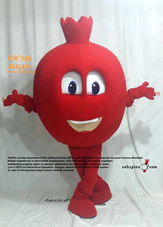 Nar Maskotu / Şanlı Urfa Suruç Belediyesi / Gelişim Ofset maskot kostümü