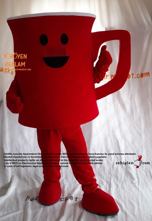 Nescafe Bardak Maskot Kostümü / Nescafe Mug Mascot Costume maskot kostümü