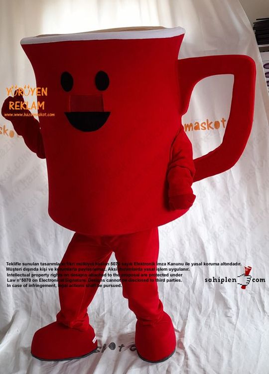 Nescafe Bardak Maskot Kostümü / Nescafe Mug Mascot Costume maskot kostümü