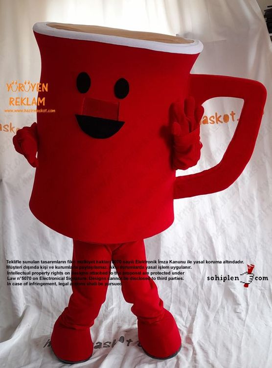 Nescafe Bardak Maskot Kostümü / Nescafe Mug Mascot Costume maskot kostümü