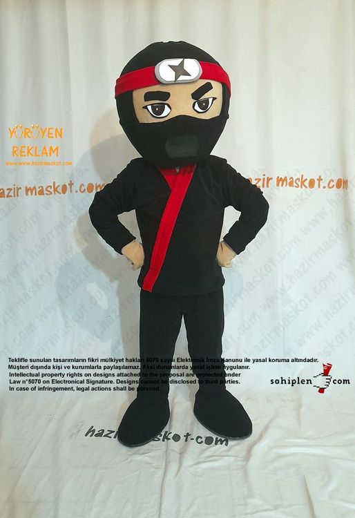 Ninja Maskot Kostümü / Ninja Mascot Costume maskot kostümü