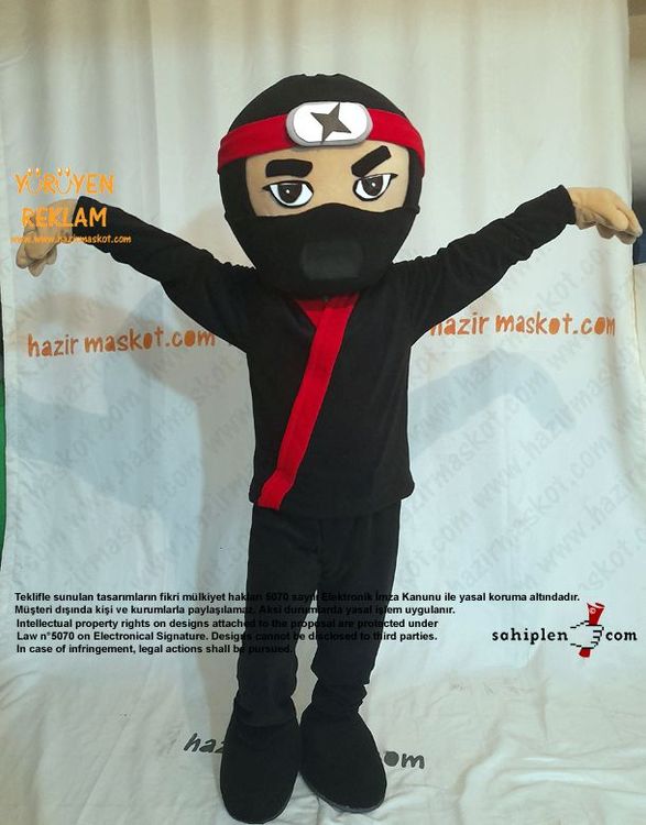 Ninja Maskot Kostümü / Ninja Mascot Costume maskot kostümü