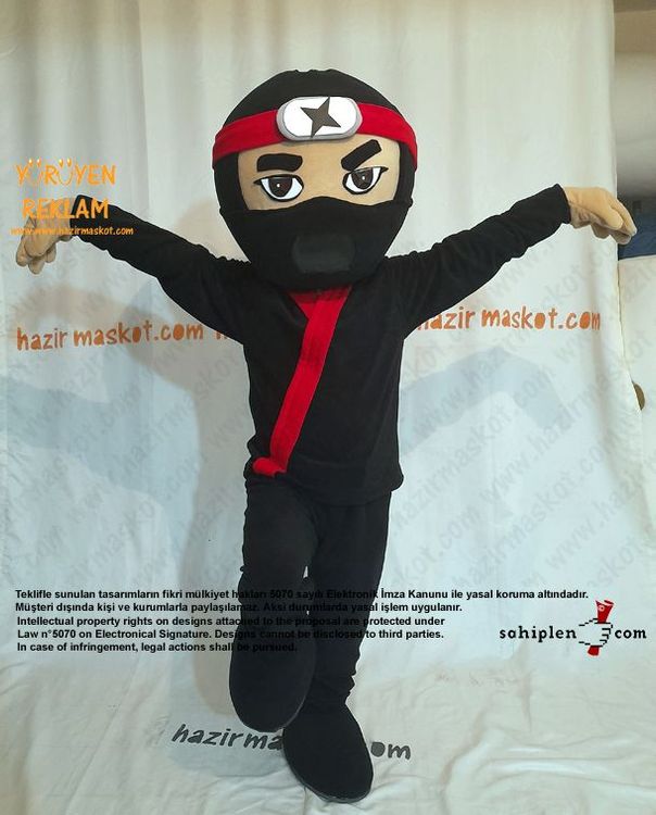Ninja Maskot Kostümü / Ninja Mascot Costume maskot kostümü