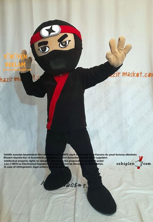 Ninja Maskot Kostümü / Ninja Mascot Costume maskot kostümü