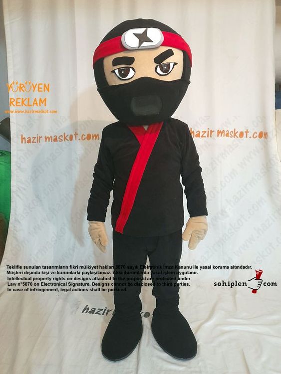 Ninja Maskot Kostümü / Ninja Mascot Costume maskot kostümü