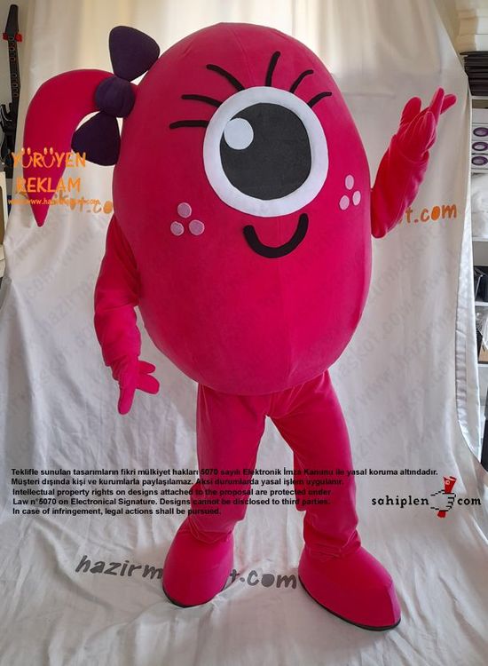 Pembe Canavar Maskot / Ohio Museum USA maskot kostümü