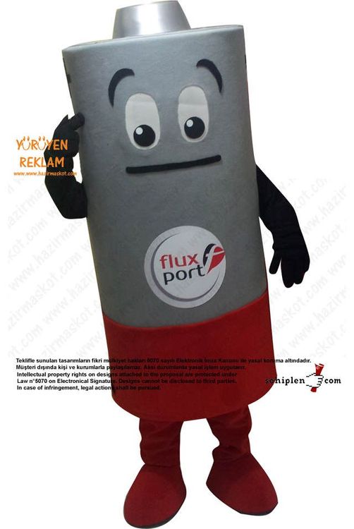 Bitik pil maskot kostümü / Almanya Fluxport maskot kostümü