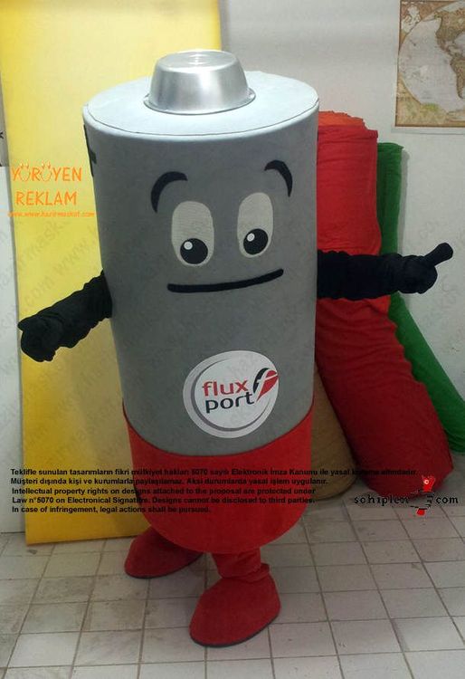 Bitik pil maskot kostümü / Almanya Fluxport maskot kostümü