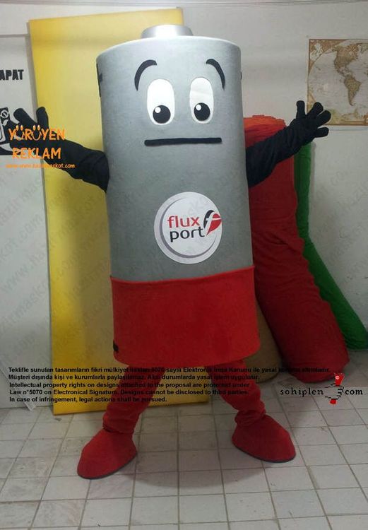Bitik pil maskot kostümü / Almanya Fluxport maskot kostümü