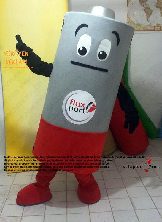 Bitik pil maskot kostümü / Almanya Fluxport maskot kostümü