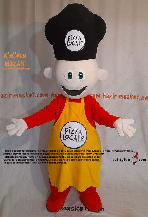 Pizza Locale Usta Maskot Kostümü maskot kostümü