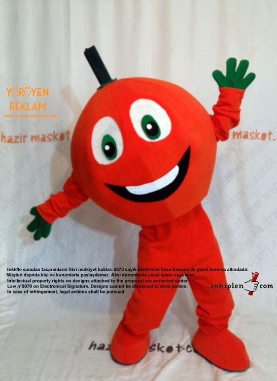 Portakal Maskot Kostümü maskot kostümü