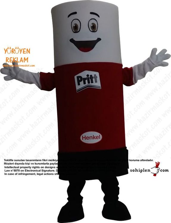 Pritt Yapıştırıcı Maskot / Henkel maskot kostümü