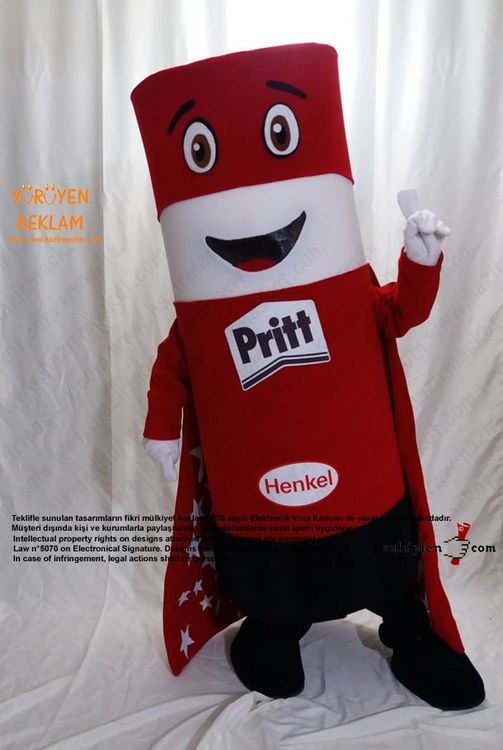Pritt Takım Maskot / HENKEL maskot kostümü