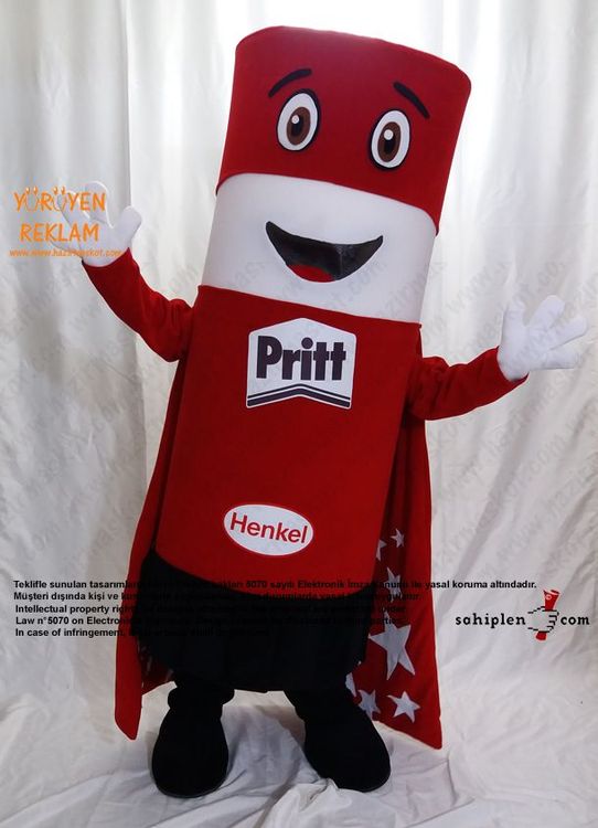 Pritt Takım Maskot / HENKEL maskot kostümü