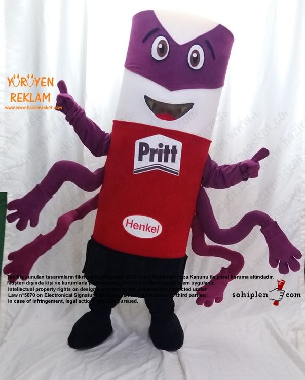 Pritt Takım Maskot / HENKEL maskot kostümü