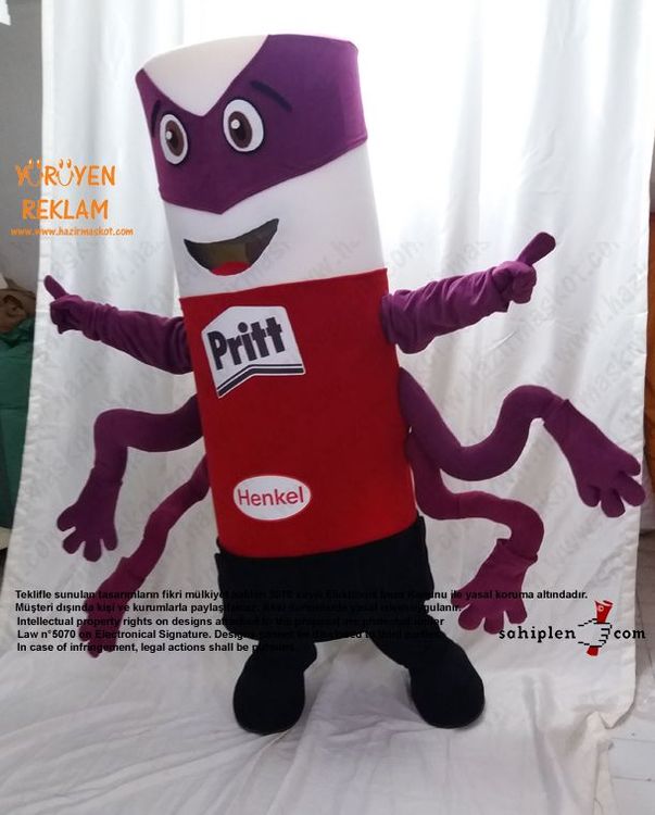 Pritt Takım Maskot / HENKEL maskot kostümü