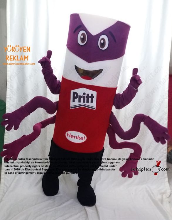 Pritt Takım Maskot / HENKEL maskot kostümü