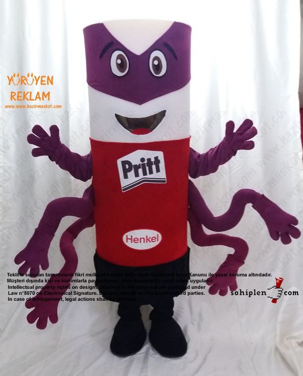 Pritt Takım Maskot / HENKEL maskot kostümü