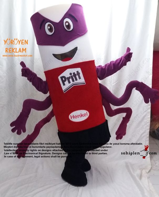 Pritt Takım Maskot / HENKEL maskot kostümü