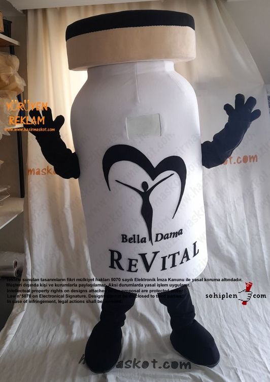 Revital Şişe Maskot Kostümü maskot kostümü
