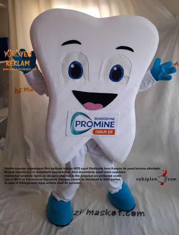 Diş Maskot Kostümü / Sensodyne maskot kostümü