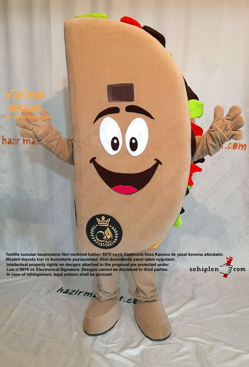 Tako Maskot Kostümü / Taco Mascot Costume maskot kostümü