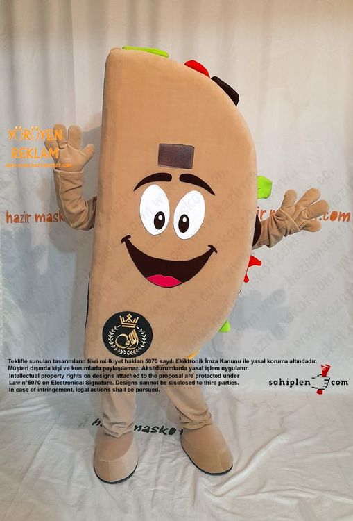 Tako Maskot Kostümü / Taco Mascot Costume maskot kostümü